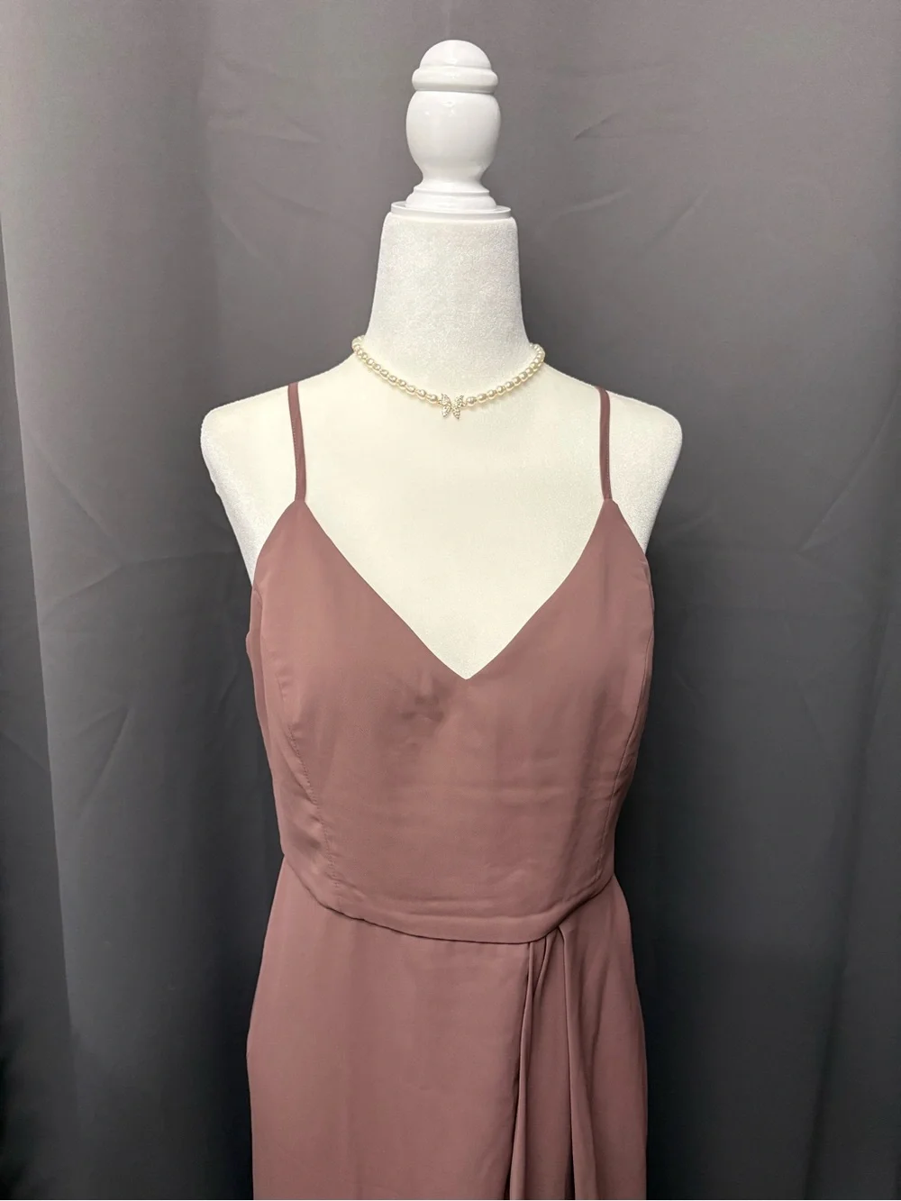 Lulu's Reinette Mauve Purple Midi Dress Women’s Medium Spaghetti Strap Dress